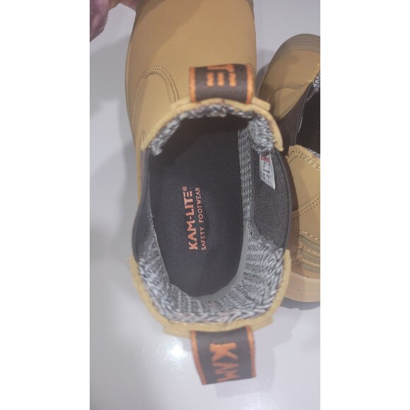 Mens 6.5 KAM-LITE Chelsea safety Slip On, Steel Toe Waterproof Safety Boots/shoe - Picture 11 of 16